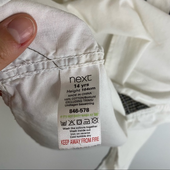 Boy’s Next vintage embroidered white button down - Picture 10 of 12